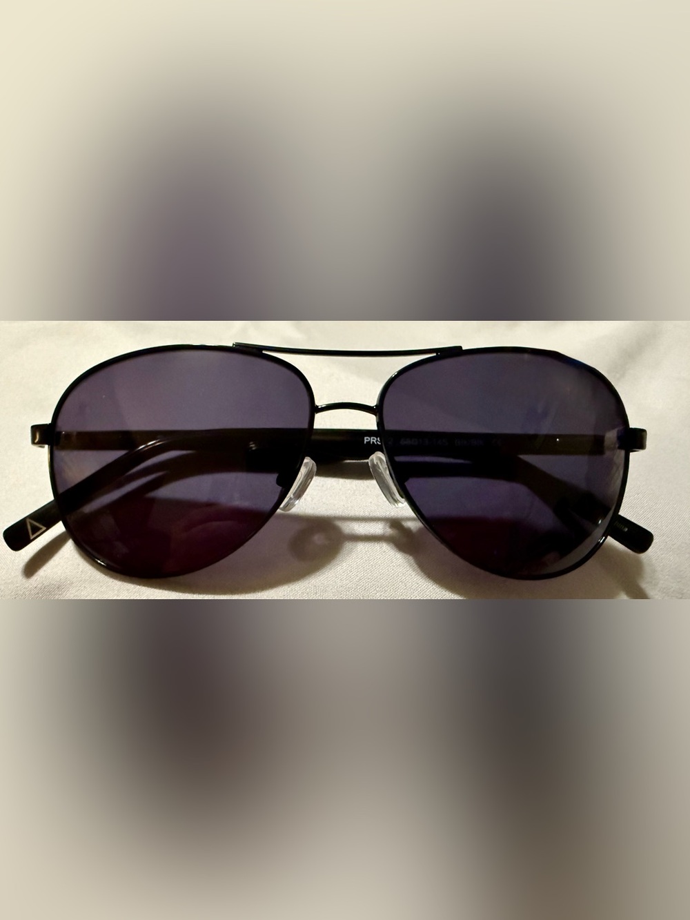 Primary Black Eyewear Arm with White Logo